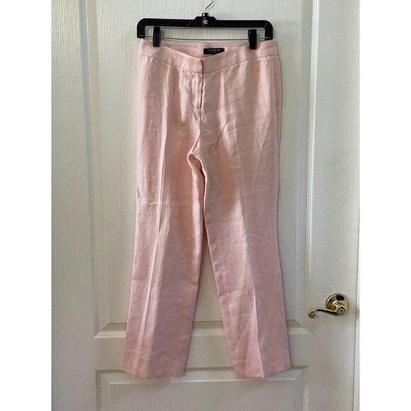 Lafayette 148 New York Pants - Lafayette 148 Barrow Light Pink Pants SIZE 4 100% Linen